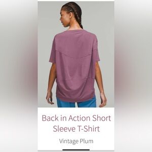 Lululemon Women's Back in Action Pink T-Shirt XL